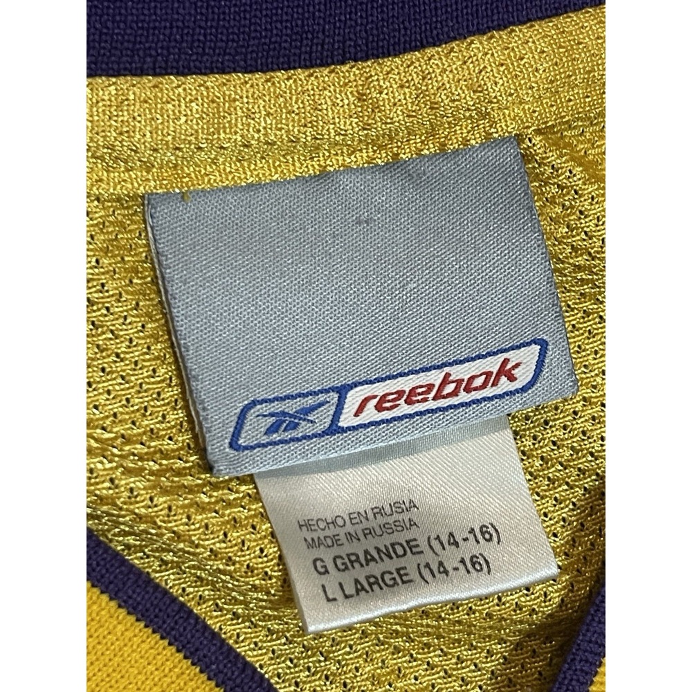 Kobe Bryant Jersey Size L 14-16 Reebok NBA Los Angeles Lakers Vintage Basketball - Picture 4 of 6